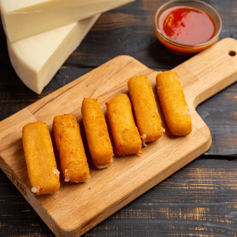 Savor our mozzarella sticks